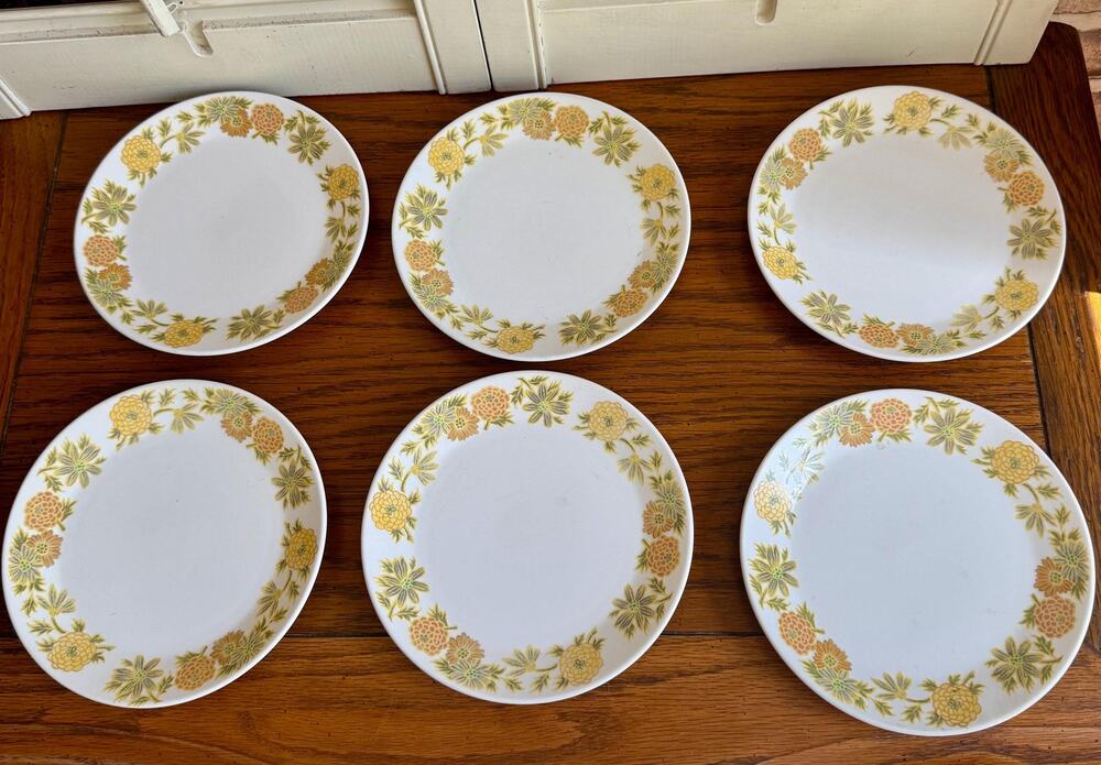 Vintage Noritake Sunny Side Bread Plates | Pattern 9003
